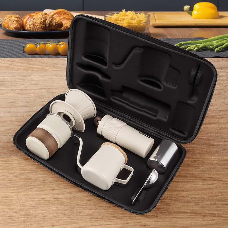 Coffee Equipment Gift Set - Hand brewed coffee pot set, portable
