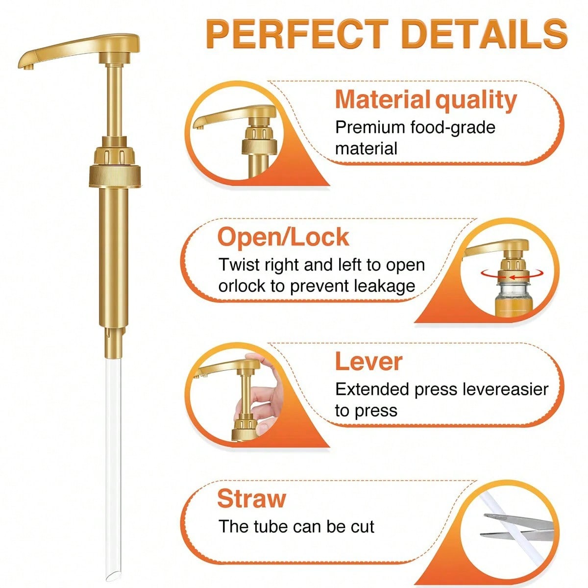 1/2/4/6Pcs Golden Syrup Pump,  - Coffee Extraction Equipment review and price