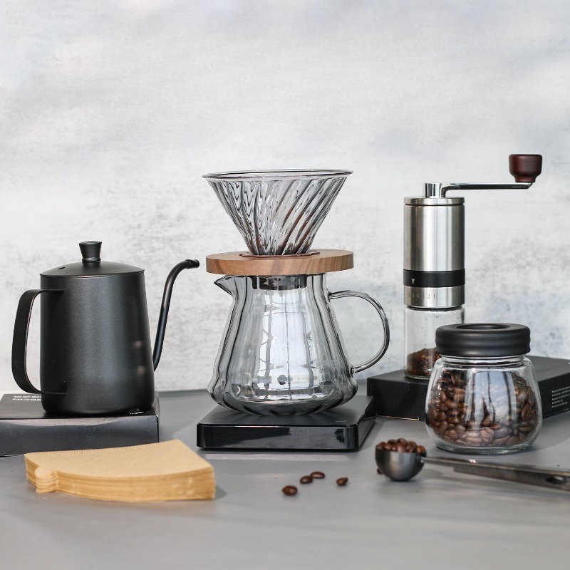 Hand brewed coffee pot set gif - Coffee Equipment Gift Set review and price