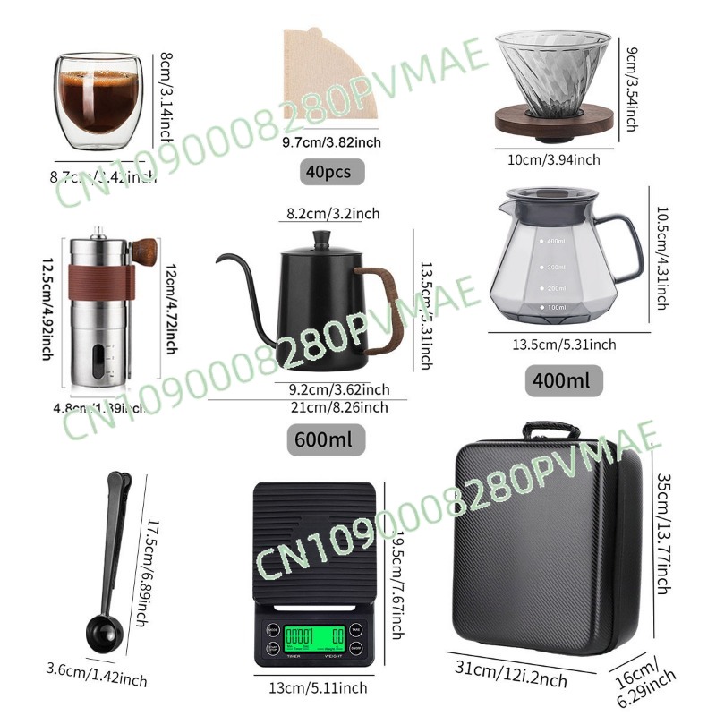 Hand pour-over coffee set outd - Coffee Equipment Gift Set review and price