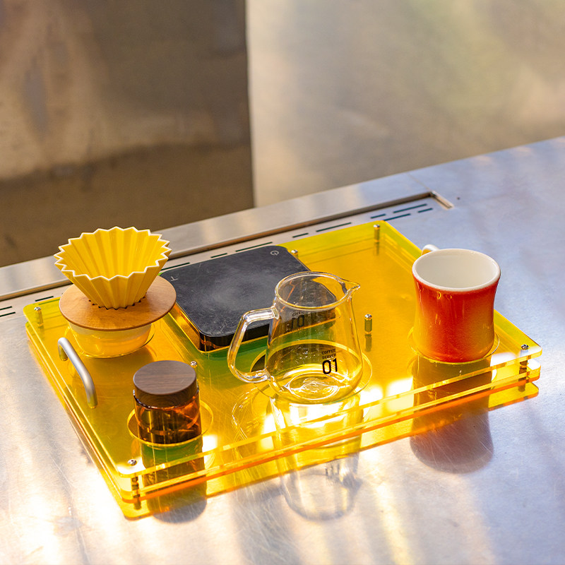 Acrylic coffee tray, used to s - Coffee Equipment Tray review and price