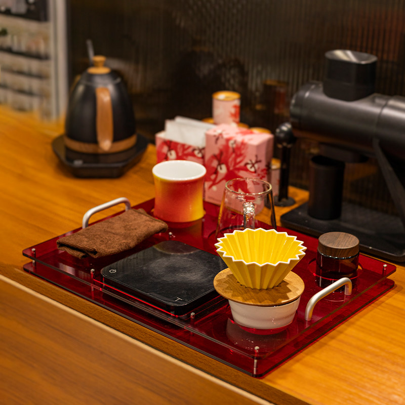 Acrylic coffee tray, used to s - Coffee Equipment Tray review and price