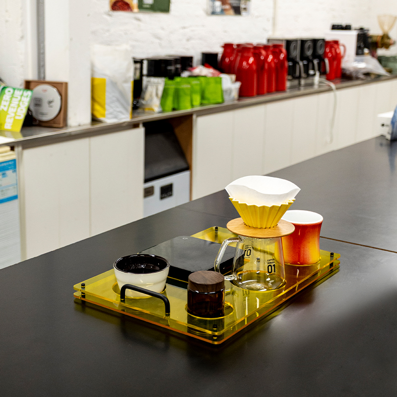 Acrylic coffee tray, used to s - Coffee Equipment Tray review and price