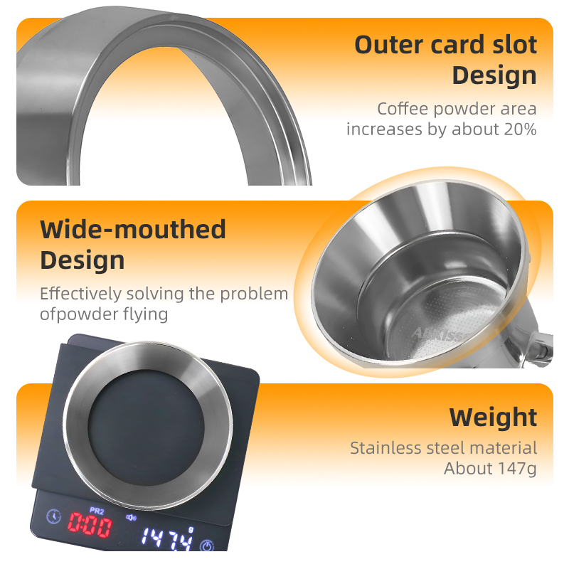 54mm Coffee Dosing Ring Stainl - Coffee Extraction Equipment review and price