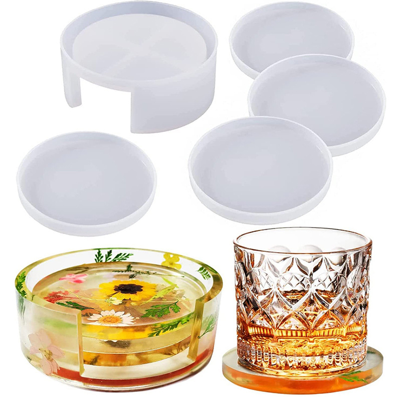 Round Square Coaster Silicone  - Coffee Equipment Tray review and price