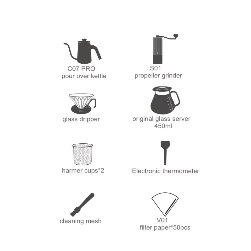 Luxury Coffee Shop Brewing Cof - Coffee Equipment Gift Set review and price